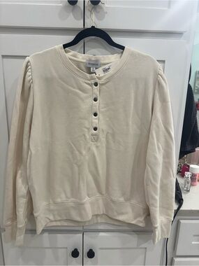 evereve puff sleeve henley